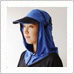 紫外線を遮断するアウトドア専用帽子　UV NECK GUARD